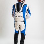 Motorradbekleidung nach Maß Modell Hellracer blau ALNE Leder