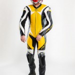 Motorradbekleidung nach Maß Modell Hellracer gelb ALNE Leder