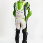 Motorradbekleidung nach Maß Modell Hellracer Kawagrün ALNE Leder