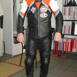Motorrad Lederkombi Gulf Design
