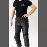 Motorrad-Sport Lederhose mit Protektoren