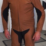ALNE Lederkombi Retro 1000 braun Känguruleder