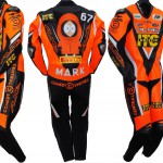 Motorrad Rennkombi IDM Southpark Custom Beschriftung und Patches