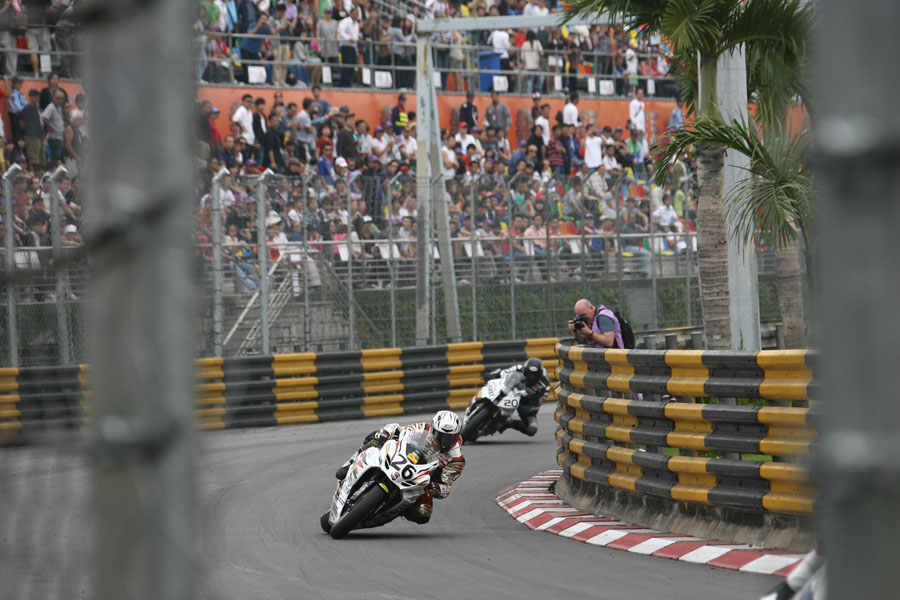 Macau GP Didier Grams ALNE Lederkombi