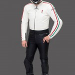 ALNE Lederkombi Retro mit modernen Protektoren