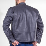 ALNE - hot-rod-leathers Nashville-Rind Lederjacke grau Maßanfertigung