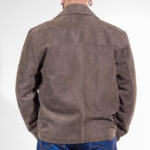 ALNE - hot-rod-leathers Texas-schlichte Nubuk Lederjacke olive Maßanfertigung