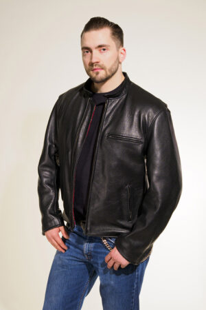 ALNE - hot-rod-leathers Nashville-Rind Lederjacke schwarz Maßanfertigungv