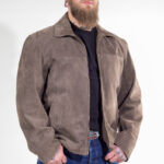 ALNE - hot-rod-leathers Texas-schlichte Nubuk Lederjacke olive Maßanfertigung