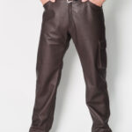 robuste Jagd-Lederhose braun Maßanfertigung von ALNE
