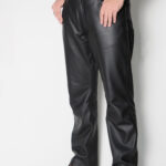 ALNE Lederjeans loose fit Rindleder schwarz Maßanfertigung