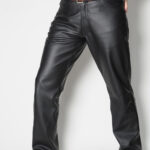 ALNE Lederjeans loose fit Rindleder schwarz Maßanfertigung