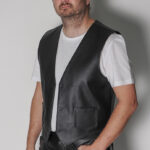 ALNE - hot-rod-leathers klassische Lederweste nach Maß
