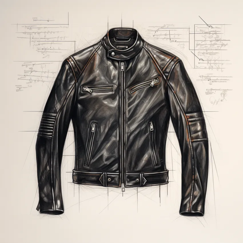 Yps7846_technical_sketch_of_black_leatherjacket_19772db5-1151-466c-a669-b4c98455c653 ALNE Lederbekleidung GmbH hot-rod-leathers Designer Konzept Lederjacken