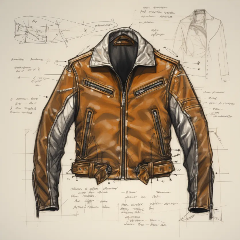 Yps7846_technical_sketch_of_leatherjacket_0f9bb381-ee1d-4001-b87c-e9114181d636 ALNE Lederbekleidung GmbH hot-rod-leathers Designer Konzept Lederjacken