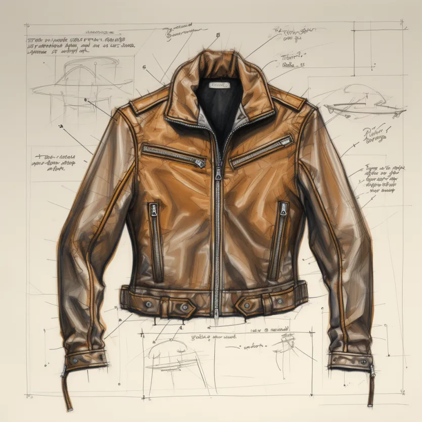 Yps7846_technical_sketch_of_leatherjacket_2057c3a4-eed9-49c2-b0d2-a033d7046a8a ALNE Lederbekleidung GmbH hot-rod-leathers Designer Konzept Lederjacken