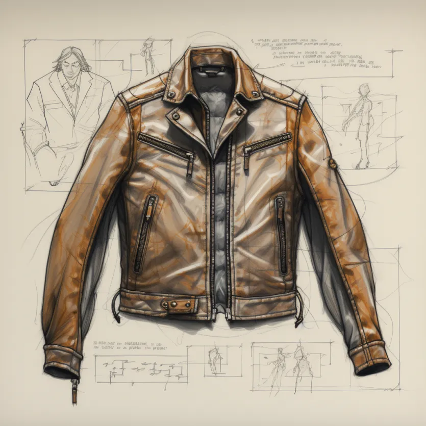 Yps7846_technical_sketch_of_leatherjacket_23031e97-fa0c-40ac-ac8d-80df62d16e7c ALNE Lederbekleidung GmbH hot-rod-leathers Designer Konzept Lederjacken