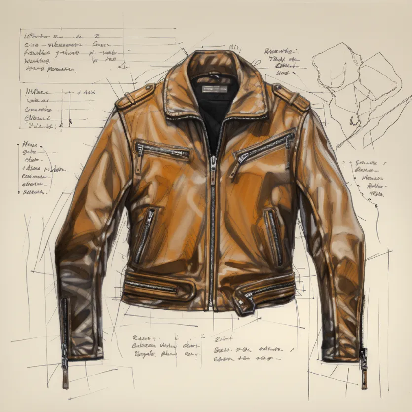 Yps7846_technical_sketch_of_leatherjacket_424d6f68-c575-412b-88d4-6d1a57a5eb14 ALNE Lederbekleidung GmbH hot-rod-leathers Designer Konzept Lederjacken