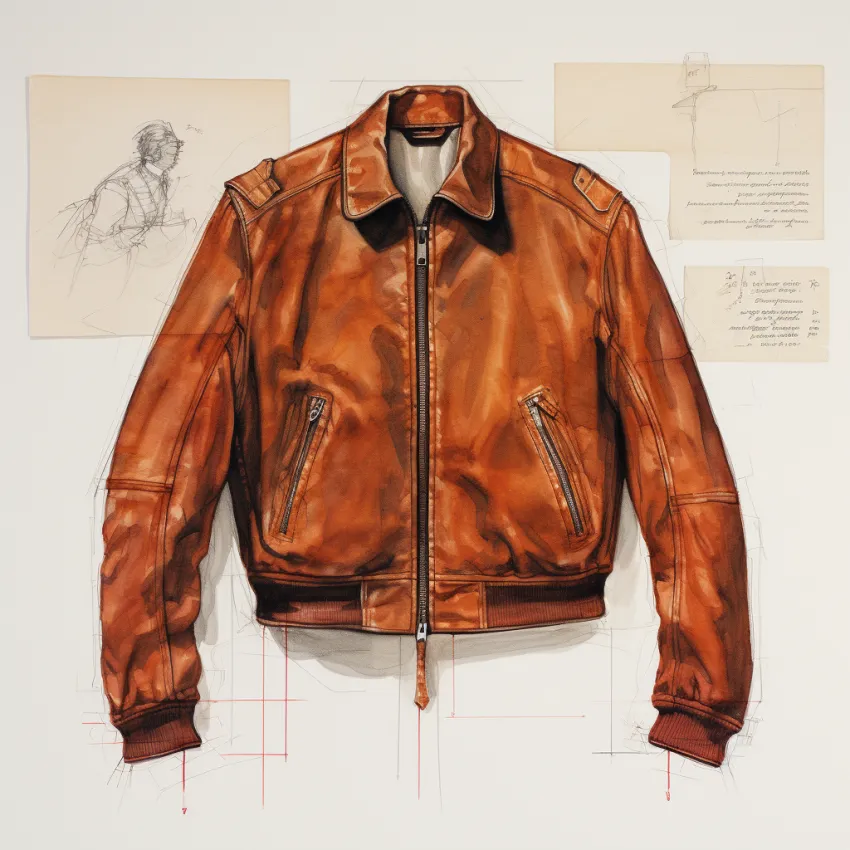 Yps7846_technical_sketch_of_rough_leatherjacket_2eeaafbf-288c-4c51-97ec-1f36e6df166a ALNE Lederbekleidung GmbH hot-rod-leathers Designer Konzept Lederjacken