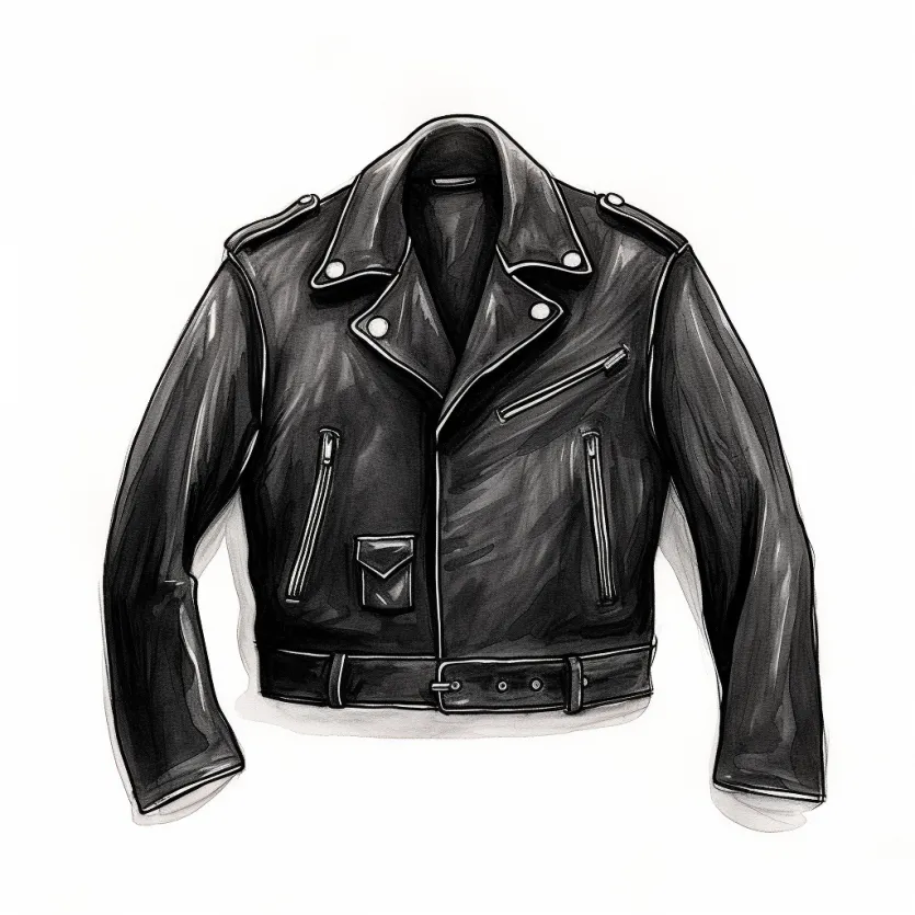 yps7846_simple_line_sketch_of_a_black_leatherjacket_c13eba4f-9362-4f21-9220-6092fdef6683 ALNE Lederbekleidung GmbH hot-rod-leathers Designer Konzept Lederjacken