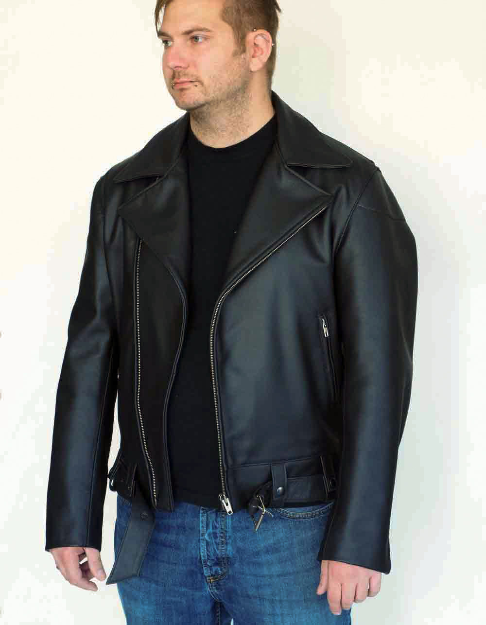 ALNE - hot-rod-leathers Kalifornische Police Lederjacke nach Maß