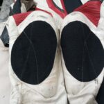 Reparatur Lederkombi Knie Klett bei ALNE