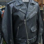 ALNE - hot-rod-leathers Rocker Lederjacke in matter Ausführung